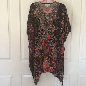 True Colours crystal Embellished Kaftan